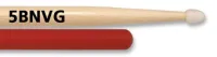VIC FIRTH 5BNVG - барабанные палки, c антискользящим покрытием,материал-гикори, с нелоновым наконечником, длина 16", диаметр 0,595", серия American Classic