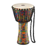 Meinl padj2-m-g  travel series джембе 10"х20", пластик, кожаная мембрана, цвет kenyan quilt