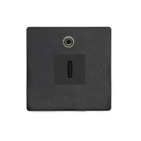ABL 2T0010CA- Сдвоенный модуль подключения IMP с разъемами 1xUSB 3.1, тип C и 1x проходной miniJack 3,5 мм, черный