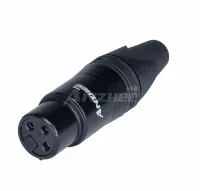 Anzhee XLR-F Black - 3 – х контактный кабельный разъем типа XLR "мама"