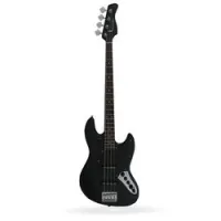 Sire v3-4 bks  бас-гитара, форма jazz bass, активная электроника, цвет черный матовый