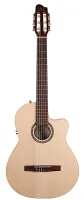 Godin arena cw qit  электроакустическая классическая гитара с вырезом, массив ели, цв. натуральный