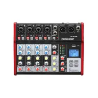 BG SE6-ME Пульт микшерный, 4 моно, 1 стерео, процессор эффектов, USB, MP3 плеер, BT, 2 полосный эквалайзер, фантомное питание