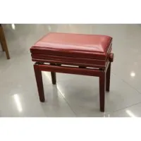 Hidrau bg5 mahogany gloss (tc5) (уценка)  (сломан подъемный механизм) банкетка, крас дер, красн. кожа
