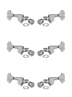 GB707-C-L3+R3 Колки для бас-гитары 3+3, хром, Gotoh