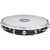 Meinl pa10abs-bk  пандейро пластиковый 10" traditional, прозрачная майларовая мембрана