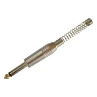 Nordfolk ncj5312  кабельный разъем 6.35 мм mono jack (ts) металл разъем