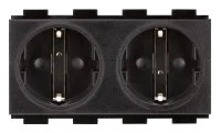 Crestron FT2A-PWR-EU-2, модуль розетки переменного тока для серии FT2, двойной, европейский «Schuko», тип F