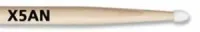 VIC FIRTH AMERICAN CLASSIC® NYLON TIP X5AN барабанные палочки, орех, нейлоновый наконечник, длина = 16 1/2', Диаметр = 0,580'