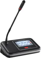 Gonsin DCS-1022CI-W - Беспроводной пульт председателя с функцией синхронного перевода и сенсорным 4.3" экраном, со съёмным микрофоном на гусиной шее