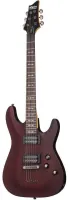 SCHECTER OMEN-6 WSN - 6 струнная электрогитара, 24 лада, корпус: липа, гриф клён, на болтах, накладка палисандр, звукосниматели: HH 2x Schecter Diamond Plus, регулировки: громкость, тон, 3х позиционный переключатель, цвет: Walnut Satin (WSN)