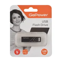 00-00025959 Titan Флеш-накопитель 128GB USB3.0, металл, черный графит, GoPower