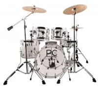 PCAKL2205 ударная установка, 5 барабанов, акриловые корпуса 22х18", 16x16", 12x9", 10x8", 14x6", стойки: под малый, журавль, прямая, хай-хет, педаль, стул, PC drums & Percussion