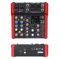 BG A28DSP Пульт микшерный, 2 моно, 1 стерео, DSP процессор 24bit/ 48KHz, USB MP3 плеер, BT, 2 полосный эквалайзер, фантомное питание