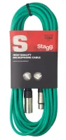 STAGG SMC10 CGR - микрофонный шнур, xlr-xlr, длина 10 метров, цвет зеленый