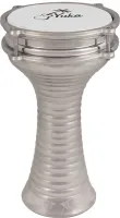 YUKA DRBTL6-12M - Турецкая дарбука, гофрированная, цвет: металлик, размер: 6"(15 см) x 12" (30 см), состав: алюминий, пластик