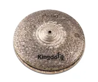 KINGDO 13" ARTIST DARK HI-HAT - комплект тарелок hi-hat, сплав B20, Medium , оригинальное окисление, глубокий, темный тембр с сильной аттакой и быстрым затуханием
