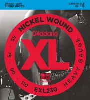 EXL230 XL NICKEL WOUND Струны для бас-гитары Long Heavy 55-110 D`Addario