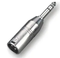ECO RA017 Переходник 3P XLR Male - 6,3mm stereo Jack Male, Metal