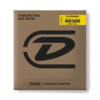 Dunlop dbfs40100s stainless steel flatwound sale  струны для бас-гитары, short scale, 40-100