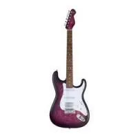 Mooer msc20 pro prune purple  электрогитара с чехлом, форма стратокастер, hss, цвет фиолетовый