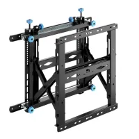 Кронштейн exell exi-v764 для видеостен, 37"-70", vesa макс. 600x400 мм, до 70 кг, микрорегулировки, quick release, сервисное положение +10°. регулировки: вынос, высота, наклон, поворот и уровень.