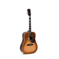 Sigma guitars dm-sg5-bk  электроакустическая гитара с чехлом, верхняя дека массив ситхинской ели