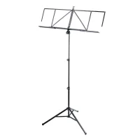 Konig&Meyer 10062-015-55 элегантный пюпитр ROBBY EXCLUSIV с расширительными планками, длина (сложенный) 500 мм, вес 1,6 кг, регулируемая высота 580/1220 мм, размеры планшета 480х240 мм (с расширением