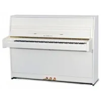 Kawai k15e wh/ p  пианино, банкетка в комплекте, высота 110 см, белый полированный, индонезия