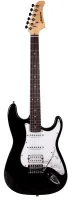 ASHTONE ST - 200 / BK STRAT , корпус - ольха, 22  лада , S - S - H , Vintage  Tremolo, цвет черная