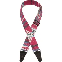 FENDER Zion Strap RED AZTEC ремень для гитары, цвет красный