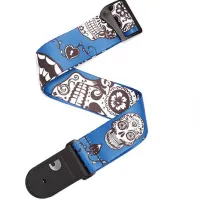 Planet Waves P20W1415 Ремень для гитары, рисунок «Sugar Skulls», цвет синий