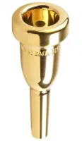 Cornet mouthpiece bach mega tone 3c k3493cgp - gilded cornet mouthpiece with doubled weight and slightly wider throat for more powerful and dark sound. medium cup. inner cup diameter 16.30 mm