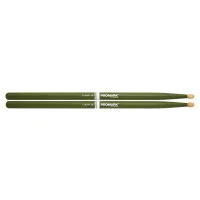 TX2BW-GREEN 2B Барабанные палочки, зеленые, орех гикори, деревянный наконечник, ProMark