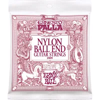 Ernie Ball 2409 струны для классической гитары. Ernesto Palla черный нейлон, бронзовая оплетка