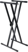 ROXTONE KS009 Black (под заказ) X-cтойка под клавишные инструменты с возможностью добавить дополнительный этаж(второй KS025 и третий KS024). высота: 50-99см, ширина:25-90см, максимальная нагрузка: 80кг, цвет: матовый черный, вес: 4,5kg, 4шт в коробке разм