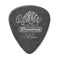 Dunlop 488p114 tortex pitch black standard 12pack  медиаторы, толщина 1.14 мм, 12 шт.