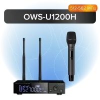 Радиосистема Октава OWS-U1200H [Одноканальная, с ручным передатчиком, несъемный динамический капсюль, без кейса]