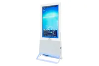 Тонкий двусторонний дисплеи Lumien [LCFD4901FHD] серии Clear, напольные, диагональ 49",разрешение 1920x1080, контрастность 1200:1,  яркость 450+450 кд/кв.м,  Android 11, портретная/ ландшафтная ориентация