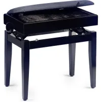 Stagg PB55 BK M V/BK-банкетка для пианино с кейсом для запчастей, цвет-черный матовый, верх - черн.
