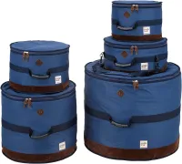 TAMA TDSS52KNB POWERPAD DESIGNER набор чехлов для барабанов (18x22, 8x10, 9x12, 16x16, 6,5x14), цвет темно-синий (Navy)