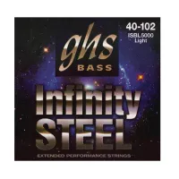 GHS ISBL5000 Infinity Steel Light 40-102 струны для бас-гитары, стальная обмотка с покрытием