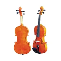 HMI HV-300CH 4/4 Скрипка Advanced 4/4,  в кейсе, смычок, канифоль, верхняя дека - массив ели, нижняя дека, обечайки - массив клена, гриф - черное дерево, лак