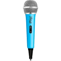 IK MULTIMEDIA iRig Voice - Blue ручной микрофон для караоке с аналоговым подключением к iOS и Android устройствам, синий