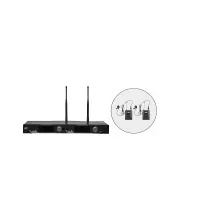 ITC T-521UL - радиосистема UHF двухканальная с двумя петличными микрофонами....