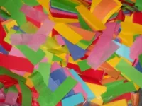 LE MAITRE CC6 MULTI CHINESE CONFETTI 1/2 kg Мультицветные , «китайские» конфетти, прямоугольные 0,5 кг