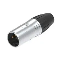 Seetronic IM SCWM3 Разъем Сannon (XLR), кабельный, IP65, папа 3-х контактный, корпус: цинковый сплав, контакты: позолоченная медь,  цвет: черный/хром,