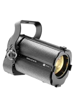 DTS SCENA LED 50 PC, 3000K, Black Театральный LED прожектор с линзой РС, 1 x White 50 Вт LED, цветовая температура 3000°K, CRI>80, 2000 Lux/3 m, Zoom 10° - 76°, линза Ø 90 мм, линейный моторизованный зум, 2 DMX канала, разъемы POWERCON In, DMX In/Out 5pin