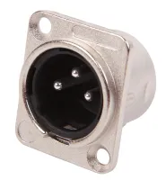 FORCE CFA-061 - гнездо XLR "папа" для пультов, метал