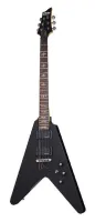Schecter DEMON V-1 SBK Гитара электрическая, 6 струн, 24 лада, зв/сн Duncan Designed Active HB-105